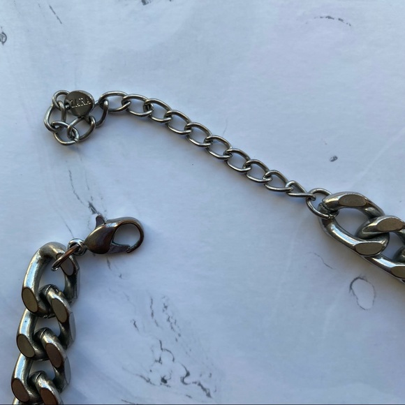Zara - Silver Statement Necklace - Heavy - Picture 5 of 5